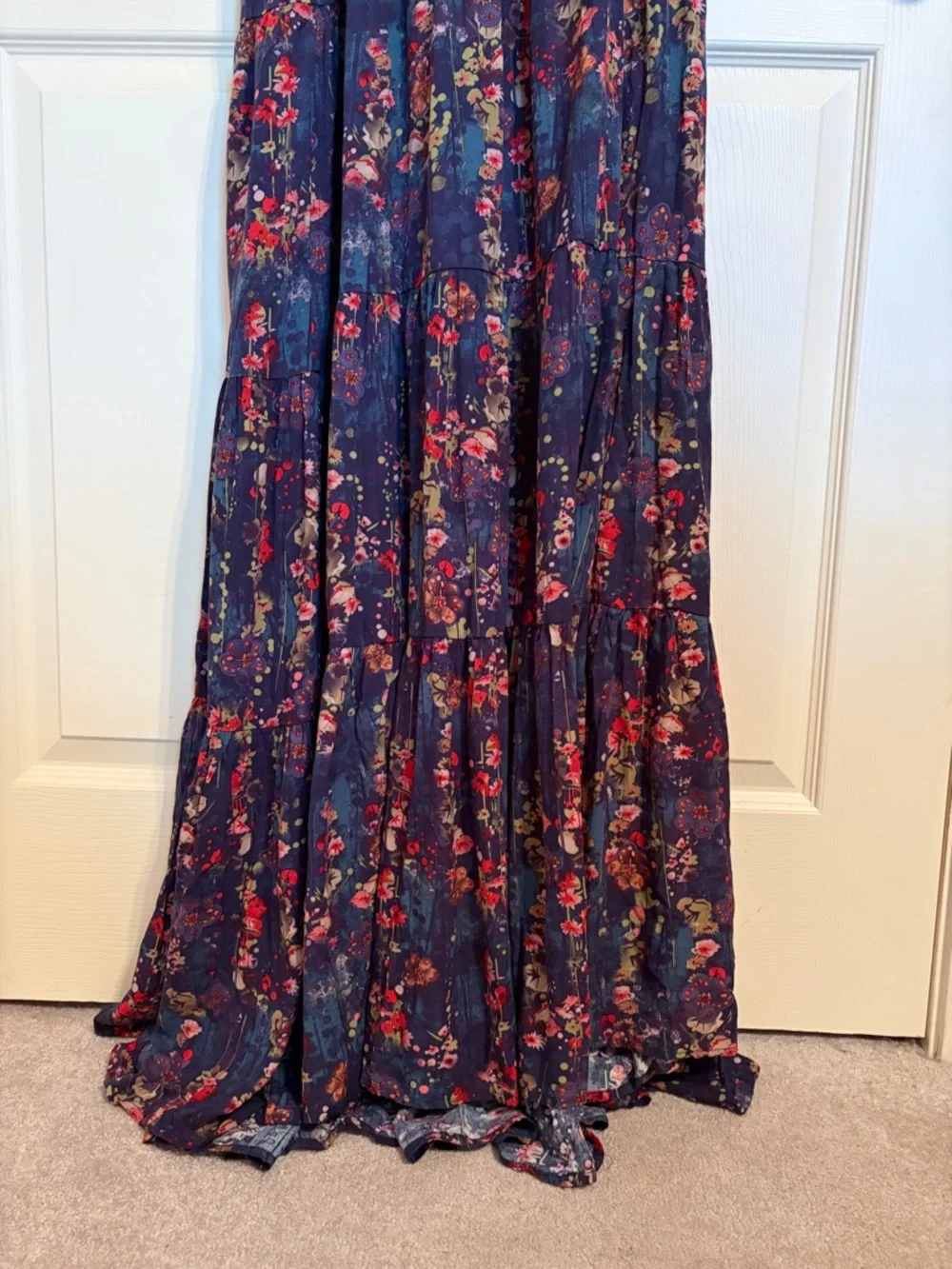 NATURAL LIFE “Hallie” Printed Halter Maxi Dress—XL - Picture 5 of 8